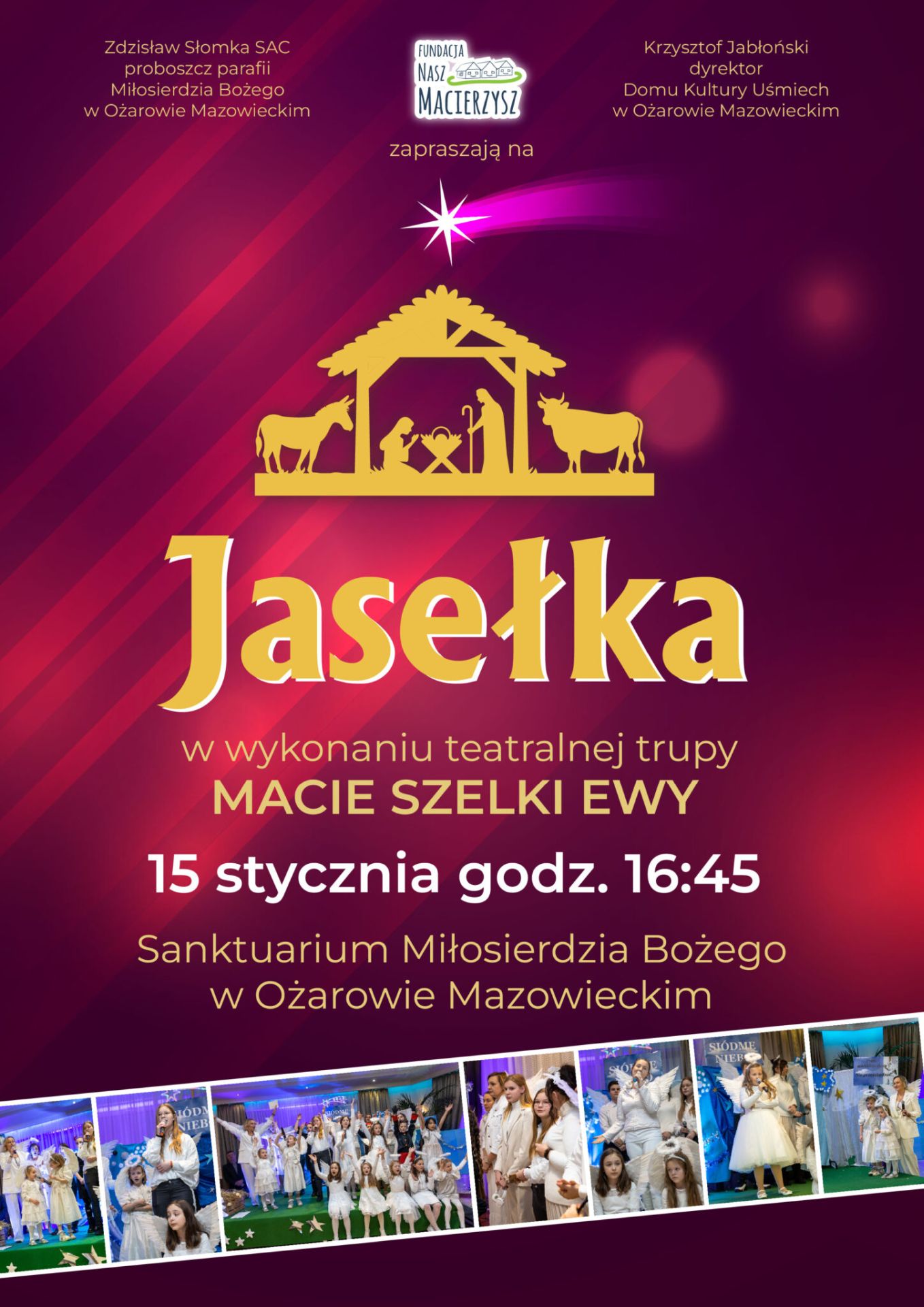 Jasełka plakat informacyjny