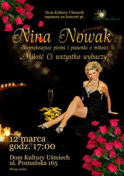 Plakat koncert Niny Nowak