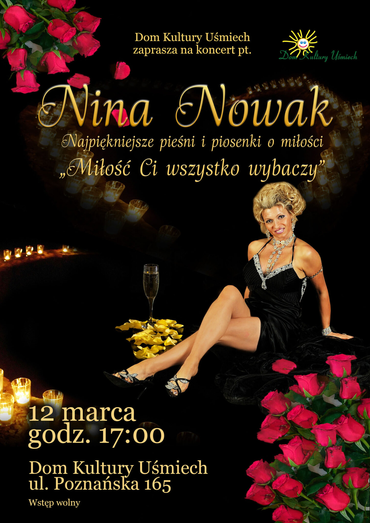 Plakat koncert Niny Nowak