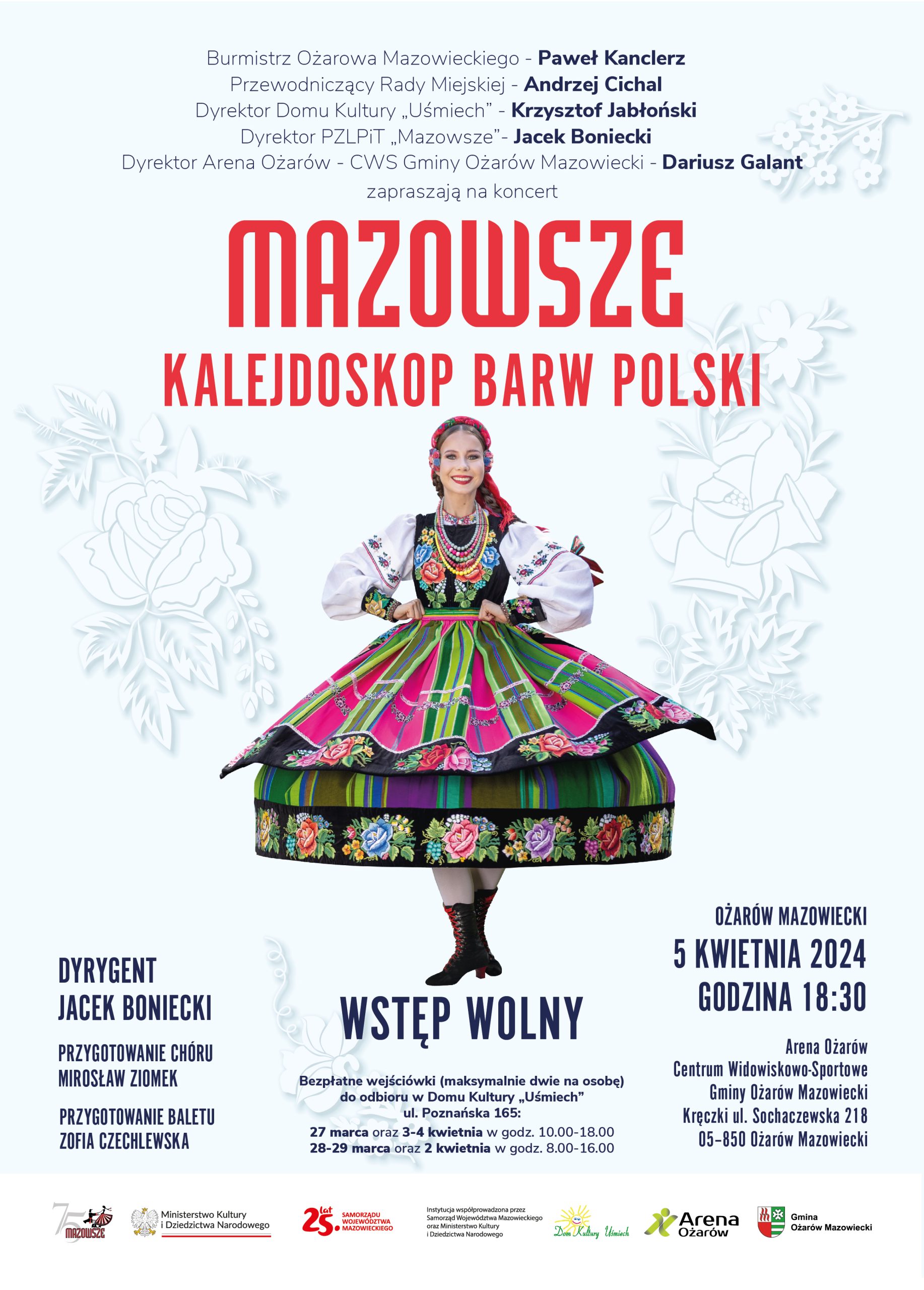 Plakat - występ PZLPiT Mazowsze w Ożarowie Mazowieckim 2024
