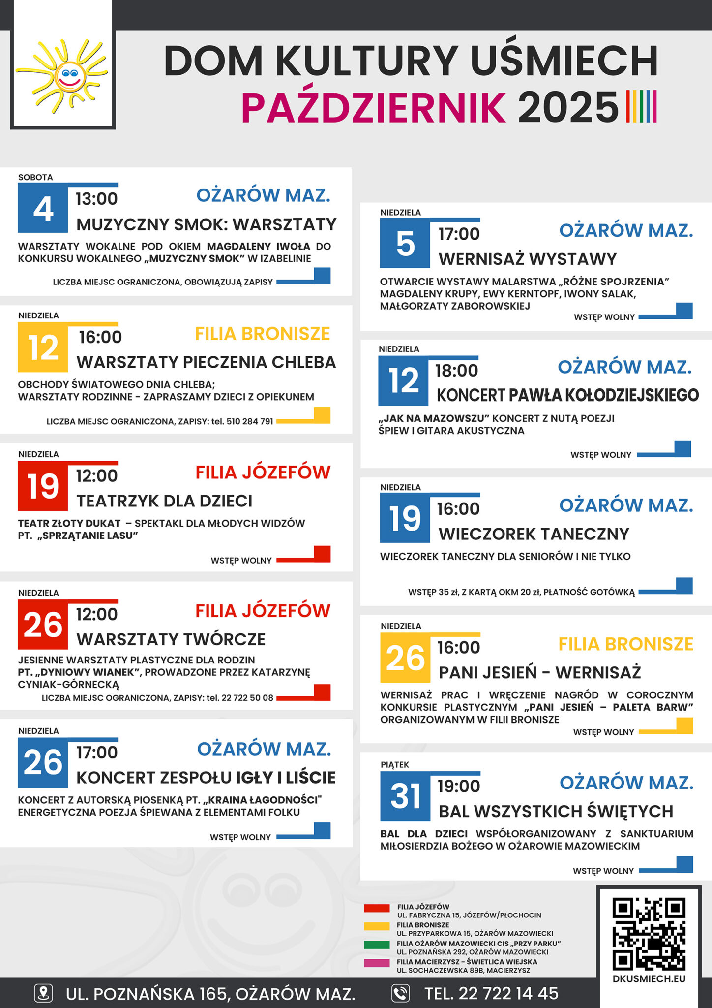 Kalendarz Październik 2025