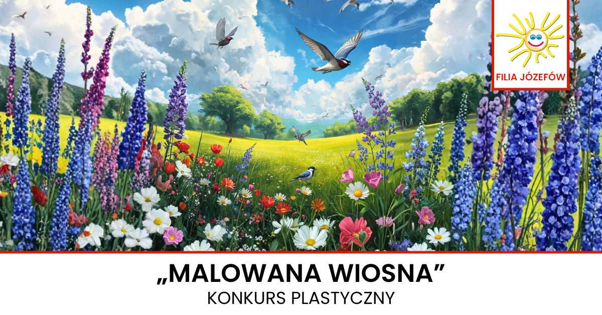 Konkurs plastyczny "Malowana Wiosna" 2026 - ilustracja poglądowa